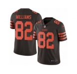 Youth Nike Cleveland Browns #82 Kasen Williams Limited Brown Rush Vapor Untouchable NFL Jersey