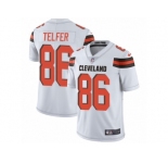 Youth Nike Cleveland Browns #86 Randall Telfer White Vapor Untouchable Limited Player NFL Jersey