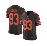 Youth Nike Cleveland Browns #93 Trevon Coley Limited Brown Rush Vapor Untouchable NFL Jersey