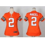 nike women nfl jerseys cleveland browns #2 manziel orange[nike]