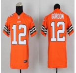 nike youth nfl jerseys cleveland browns #12 gordon orange[nike][gordon]