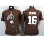 nike youth nfl jerseys cleveland browns #16 joshua cribbs brown[portrait fashion]