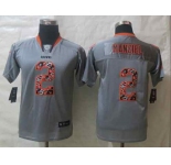 nike youth nfl jerseys cleveland browns #2 manziel grey[Elite united sideline]