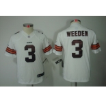 nike youth nfl jerseys cleveland browns #3 weeden white[nike limited]