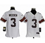 nike youth nfl jerseys cleveland browns #3 weeden white[nike]