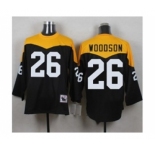 Mitchell And Ness 1967 Pittsburgh Steelers #26 Rod Woodson Black Yelllow Throwback Mens Stitched NFL Jersey