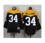 Mitchell And Ness 1967 Pittsburgh Steelers #34 DeAngelo Williams Black Yelllow Throwback Mens Stitched NFL Jerse