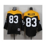 Mitchell And Ness 1967 Pittsburgh Steelers #83 Heath Miller Black Yelllow Throwback Mens Stitched NFL Jersey