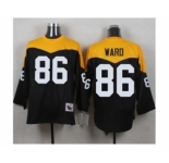 Mitchell And Ness 1967 Pittsburgh Steelers #86 Hines Ward Black Yelllow Throwback Mens Stitched NFL Jersey