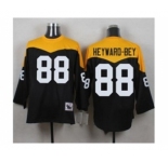 Mitchell And Ness 1967 Pittsburgh Steelers #88 Darrius Heyward-Bey Black Yelllow Throwback Mens Stitched NFL Jersey