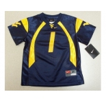 NCAA Nike West Virginia Mountaineers #1 Tavon Austin  blue