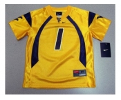 NCAA Nike West Virginia Mountaineers #1 Tavon Austin gold