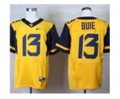 NCAA Virginia Mountaineers #13 Andrew Buie Gold Jerseys(Elite)