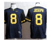 NCAA Virginia Mountaineers #8 Karl Joseph blue Jerseys(Elite)