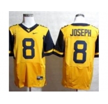 NCAA Virginia Mountaineers #8 Karl Joseph gold Jerseys(Elite)