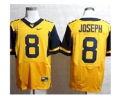 NCAA Virginia Mountaineers #8 Karl Joseph gold Jerseys(Elite)