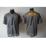 NCAA West Virginia Mountaineers #1Tavon Austin Grey