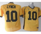 ncaa California Golden Bears #10 Lynch Yellow