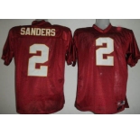ncaa Florida State Seminoles #2 Sanders Red
