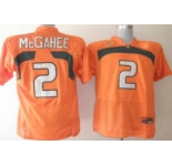 ncaa Miami Hurricanes #2 McGahee Orange[McGahee]