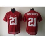 ncaa (alabama crimson) #21 kirkpatrick red