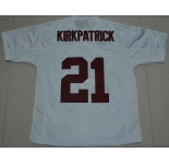 ncaa (alabama crimson) #21 kirkpatrick white