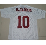 ncaa alabama crimson tide #10 a.j mccarron white