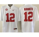 ncaa alabama crimson tide #12 namath white[2015 new]