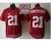 ncaa alabama crimson tide #21 kirkpatrick red[2013 bcs]