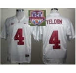 ncaa alabama crimson tide #4 yeldon white[2013 bcs]