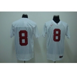 ncaa (alabama crimson)#8 white