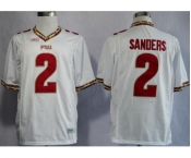 ncaa florida state seminoles #2 sanders white[fsu]