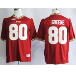 ncaa florida state seminoles #80 rashad greene red[fsu]