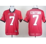 ncaa georgia bulldogs #7 matthew stafford red