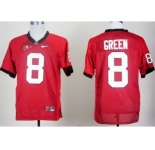 ncaa georgia bulldogs #8 aj green red