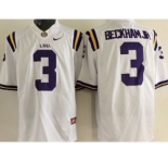 ncaa jerseys 2015 LSU tigers #3 beckham jr white