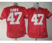 ncaa jerseys A.J. Hawk #47 Red