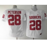 ncaa jerseys Adrian Peterson #28 white