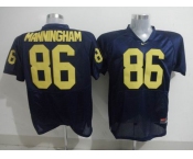 ncaa jerseys Mario Manningham #86 Navy Blue
