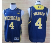 ncaa jerseys adidas michigan wolverines #4 webber blue[big]