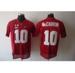 ncaa jerseys alabama crimson tide #10 aj mccarron red[2016]