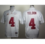 ncaa jerseys alabama crimson tide #4 yeldon white[2016]