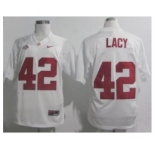 ncaa jerseys alabama crimson tide #42 lacy white