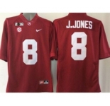 ncaa jerseys alabama crimson tide #8 j.jones red[2016]
