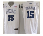 ncaa jerseys blue devils #15 okafor white