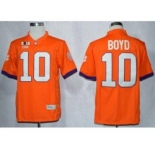 ncaa jerseys clemson tigers #10 tajh boyd orange[2016]