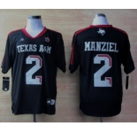ncaa jerseys college texas #2 manziel black