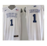 ncaa jerseys duke blue devils #1 irving white