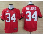 ncaa jerseys georgia bulldogs #34 walker red