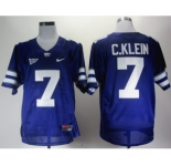 ncaa jerseys kansas state wildcats #7 c.klein blue